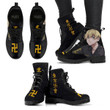 Chifuyu Matsuno Leather Boots Custom Anime Tokyo Renvengers Hight Boots