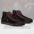 Red Riot Shoes My Hero Academia High Tops Canvas Custom Anime Sneakers
