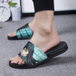 Tokito Muichiro Pattern Sandals Custom Demon Slayer Footwear