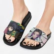 Gyutaro Pattern Sandals Custom Demon Slayer Footwear