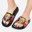 Demon Slayer Slide Sandals Custom Zenitsu Agatsuma Footwear