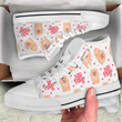 Pomeranian Pattern High Top Canvas Shoes Custom Animals Sneakers
