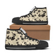 Pug Pattern High Top Canvas Shoes Custom Animals Sneakers