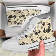 Pug Pattern High Top Canvas Shoes Custom Animals Sneakers
