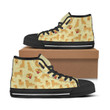 Golden Retrieve Pattern High Top Canvas Shoes Custom Animals Sneakers
