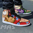 One Piece Anime JD Sneakers Roronoa Zoro x Monkey D. Luffy Custom Shoes