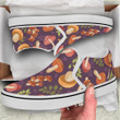 Mushroom On Purple Background Custom Slip-on Shoes