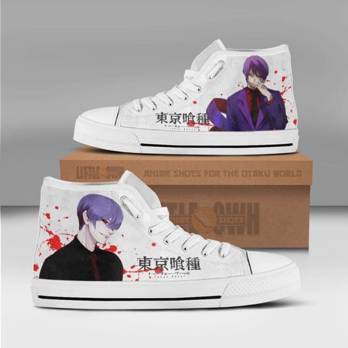 Shuu Tokyo Ghoul Anime Custom All Star High Top Sneakers Canvas Shoes