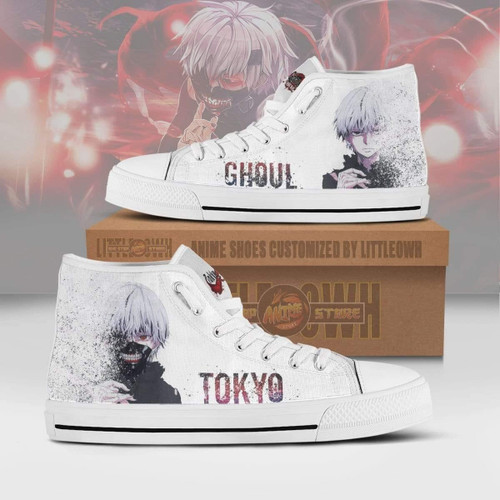 Ken Kaneki Shoes Tokyo Ghoul Sneakers Custom Anime High Tops