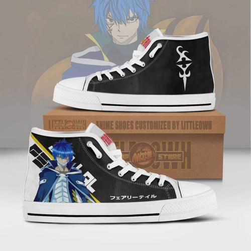 Jellal Fernandes High Top Canvas Shoes Custom Fairy Tail Anime Sneakers