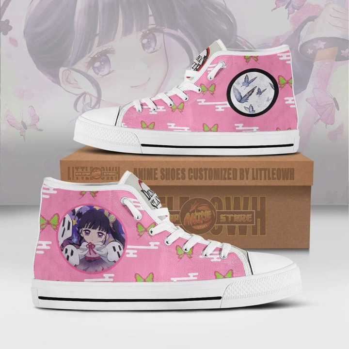 Kanao Tsuyuri High Top Canvas Shoes Custom Demon Slayer Anime Sneakers - LittleOwh - 1