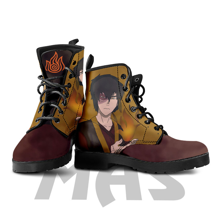 Zuko Leather Boots Custom Anime Avatar The Last Airbender Hight Boots