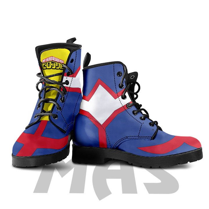 All Might Leather Boots Custom Anime My Hero Academia Hight Boots Cosplay Costumes