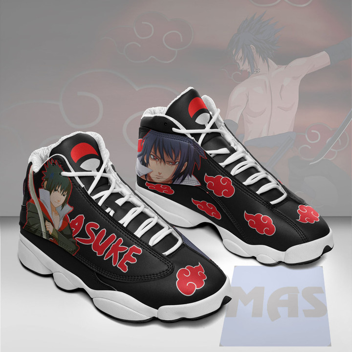 Sasuke Akatsuki Shoes Custom Naruto Anime JD13 Sneakers