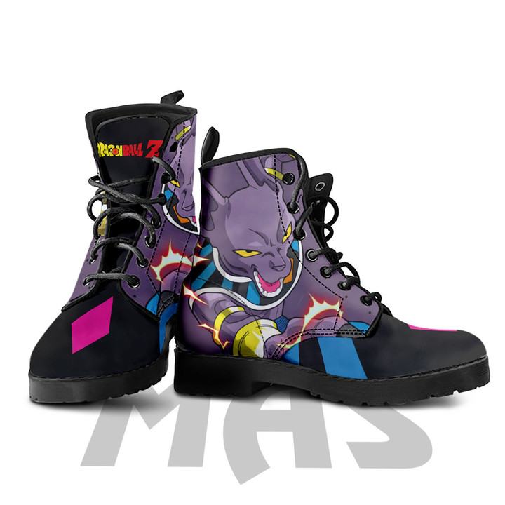 Lord Beerus Leather Boots Custom Dragon Ball Anime Hight Boots