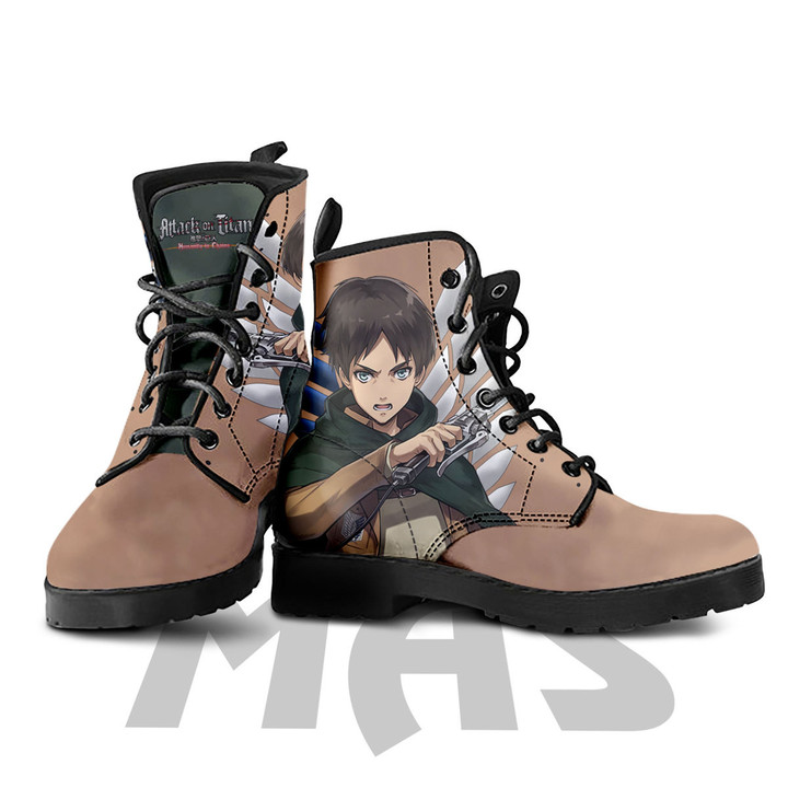 Eren Jaeger Shoes Low JD Sneakers Custom Atack On Titan Anime Shoes