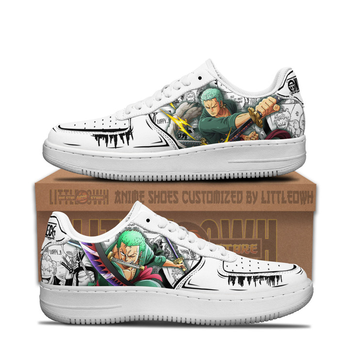 Roronoa Zoro AF Shoes Custom One Piece Anime Sneakers