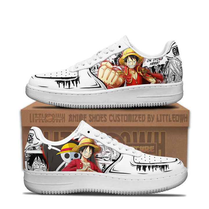Monkey D Luffy AF Shoes Custom One Piece Anime Sneakers