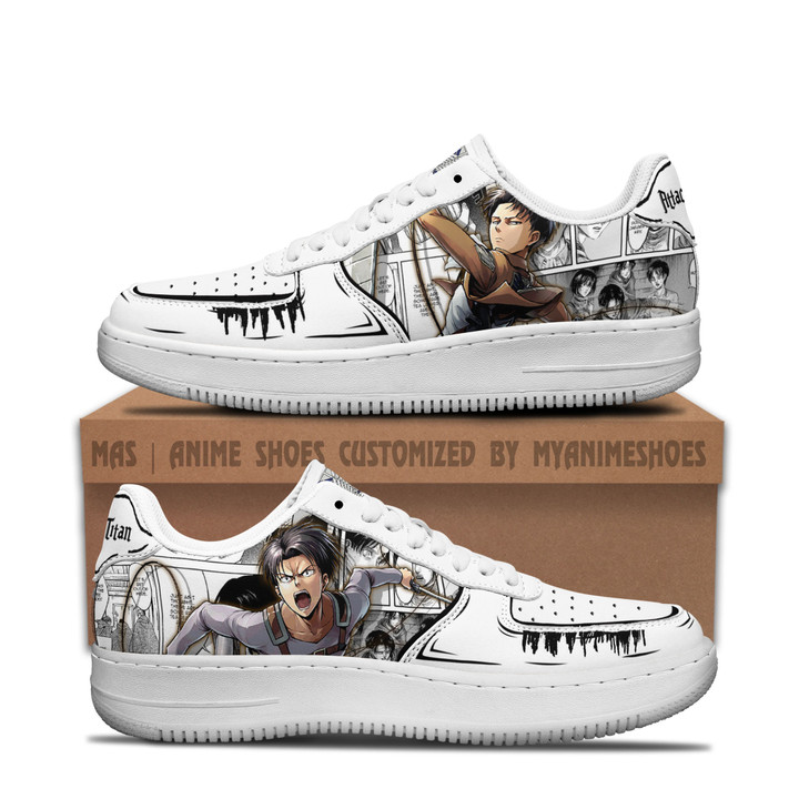 Levi AF Shoes Custom Attack On Titans Anime Sneakers