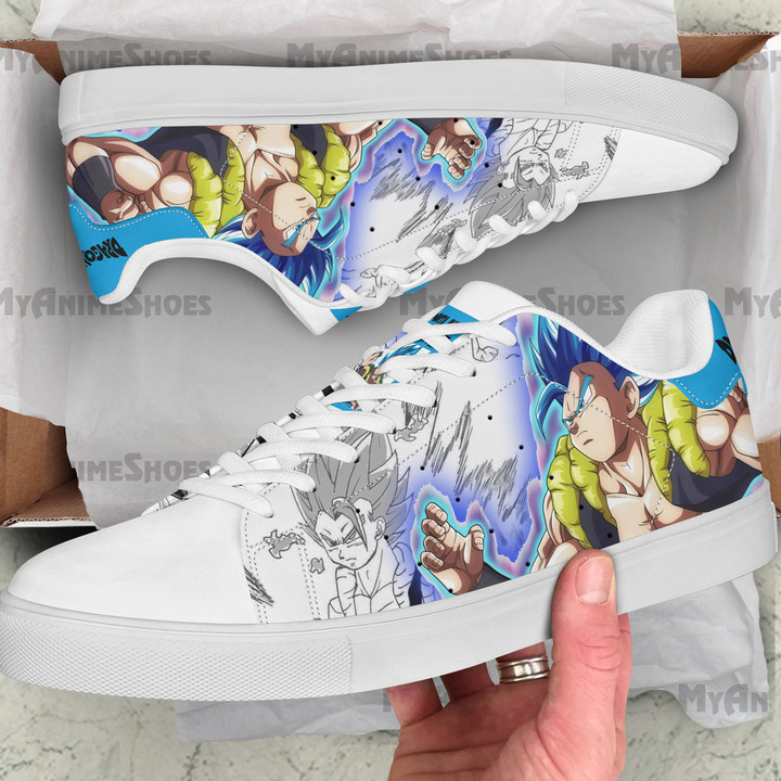 Gogeta Blue Skate Shoes Custom Dragon Ball Anime Sneakers