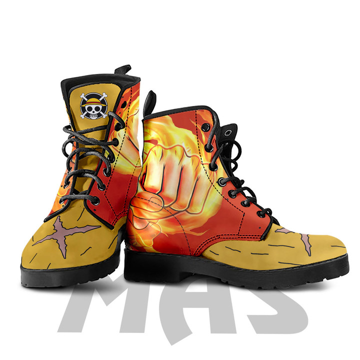 Monkey D. Luffy Leather Boots Custom Anime One Piece Hight Boots
