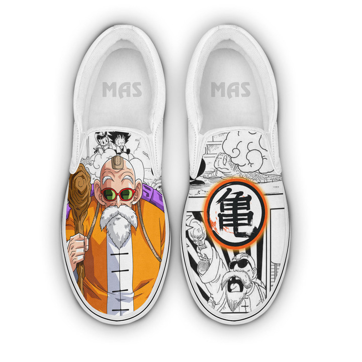 Master Roshi Shoes Custom Dragon Ball Anime Classic Slip-On Sneakers