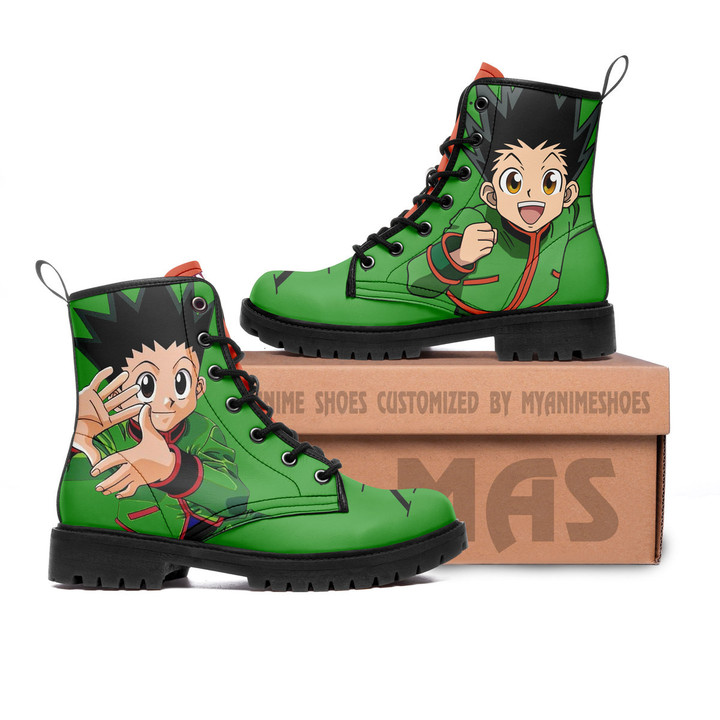 Gon Freecss Leather Boots Custom Anime Hunter x Hunter Hight Boots