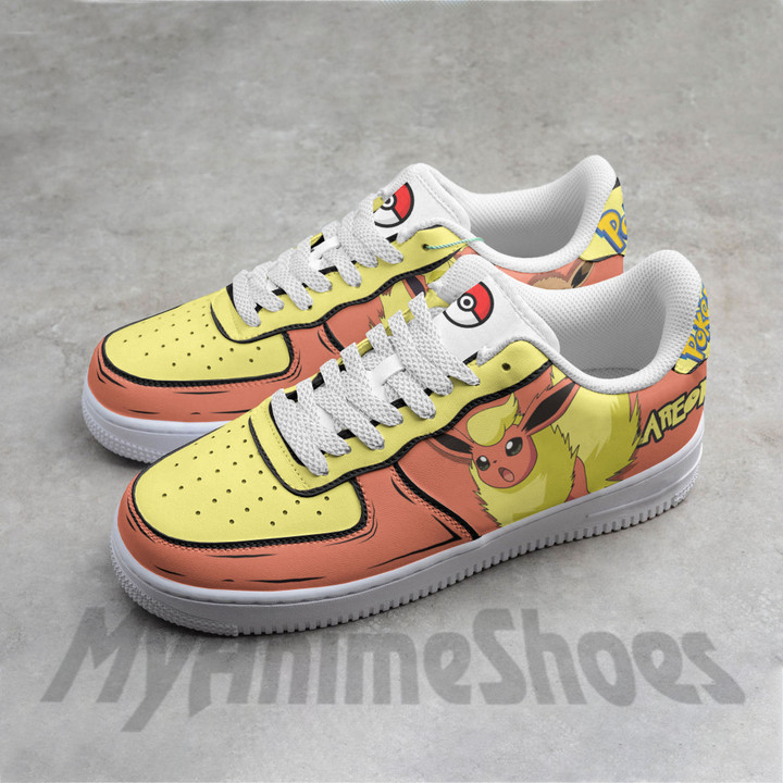 Flareon AF Shoes Custom Pokemon Anime Sneakers