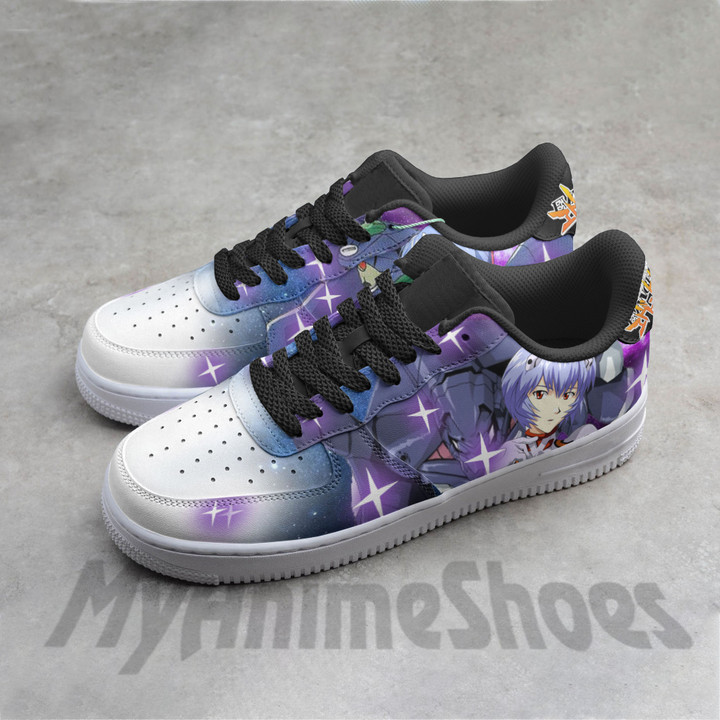 Rei Ayanami AF Shoes Custom Neon Genesis Evangelion Anime Sneakers