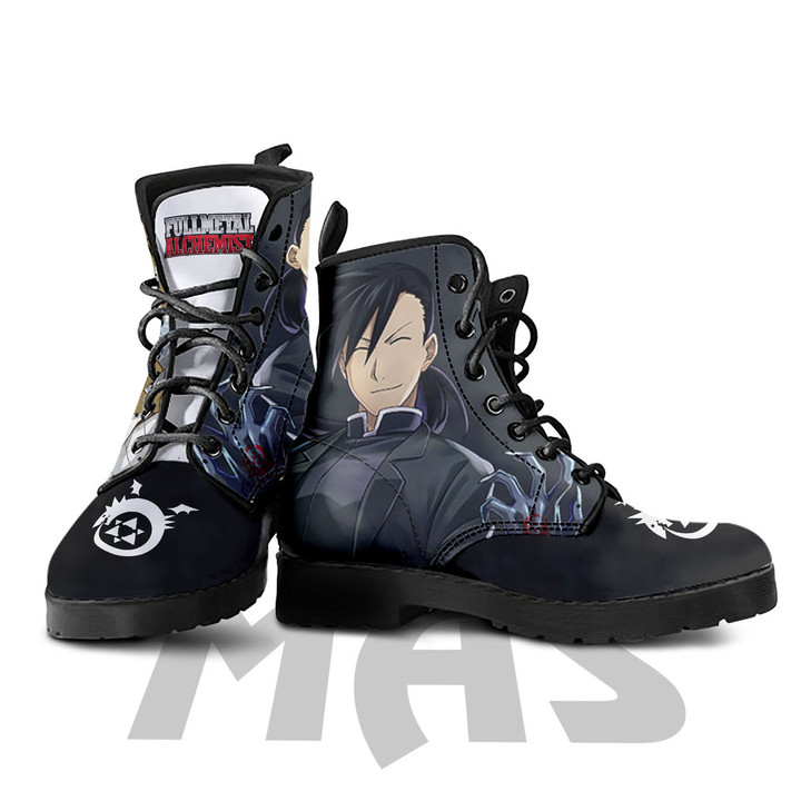Ling x Greed Leather Boots Custom Anime Fullmetal Alchemist Hight Boots