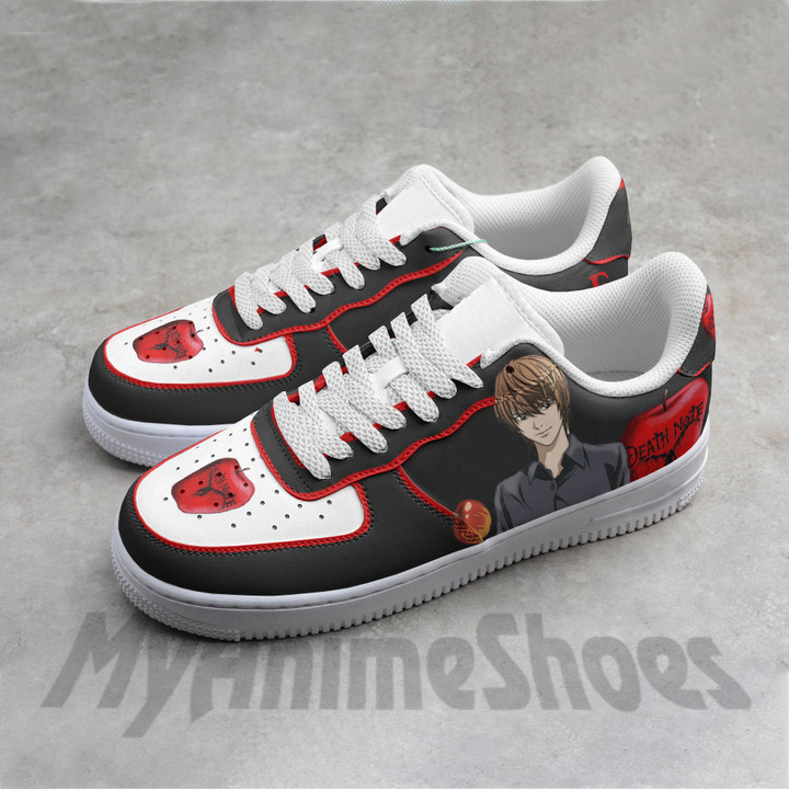 Light Yagami AF Shoes Custom Death Note Anime Sneakers
