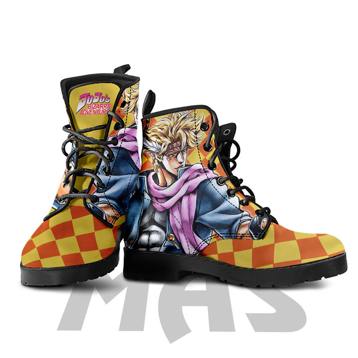 Caesar Anthonio Zeppeli Leather Boots Custom Anime JoJo's Bizarre Adventure Hight Boots