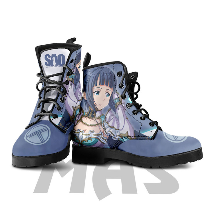 Sachi Leather Boots Custom Anime Sword Art Online Hight Boots