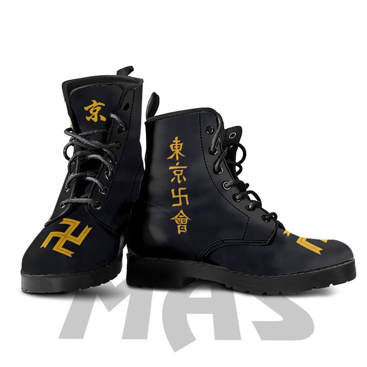 Nahoya Leather Boots Custom Anime Tokyo Renvengers Hight Boots