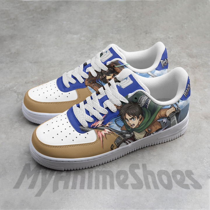 Eren Yeager AF Shoes Custom Attack On Titan Anime Sneakers