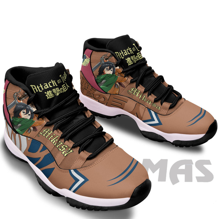 Mikasa Attack On Titan Shoes Custom Anime JD11 Sneakers