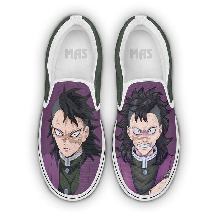 Genya Shinazugawa Shoes Custom Demon Slayer Anime Slip-On Sneakers
