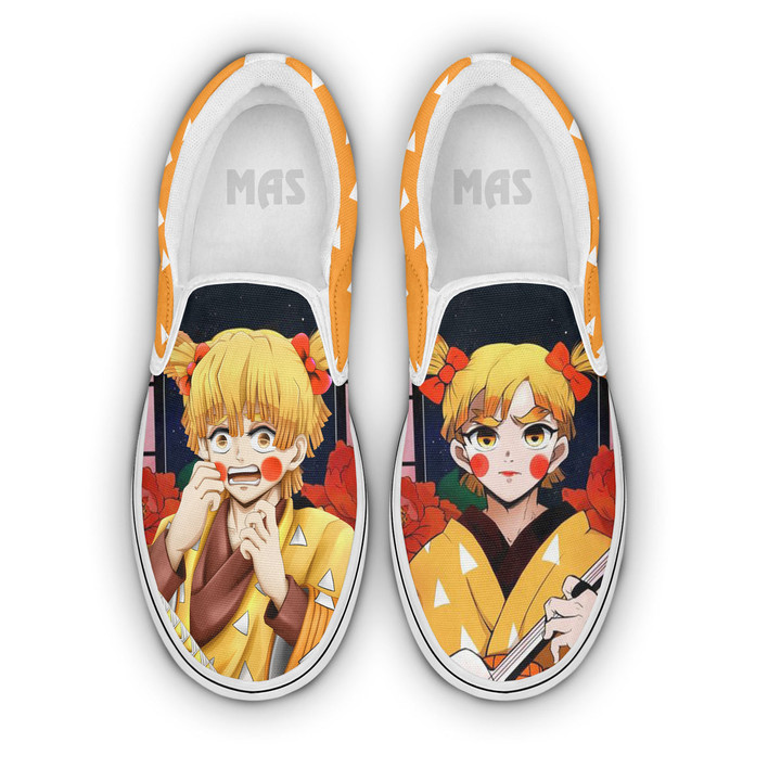 Zenitsu Agatsuma Shoes Custom Demon Slayer Anime Slip-On Sneakers