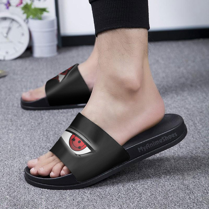 Itachi Uchiha eyes Sharingan Pattern Sandals Custom Naruto Footwear