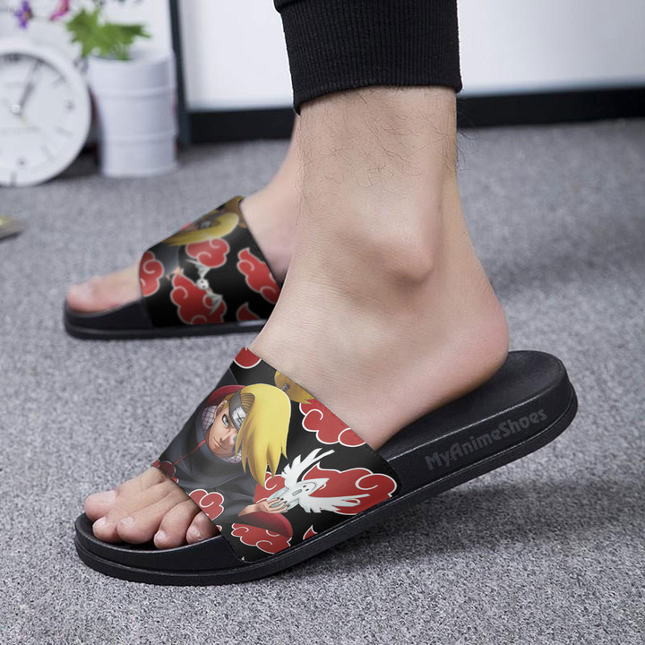 Deidara Pattern Sandals Custom Naruto Footwear