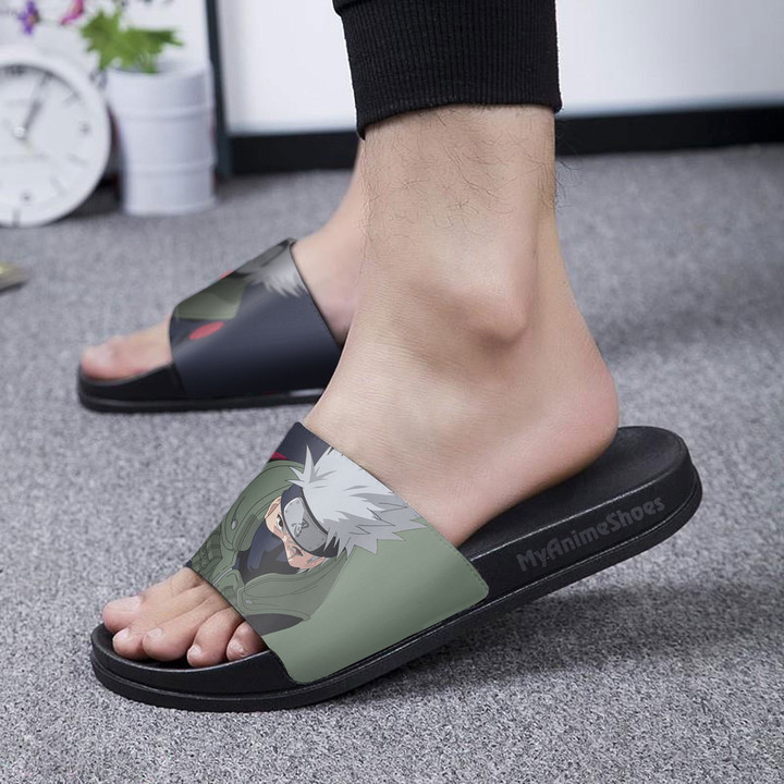 Hatake Kakashi Pattern Sandals Custom Naruto Anime Footwear