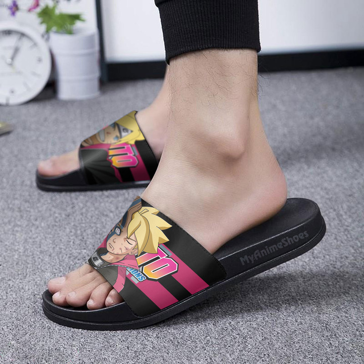 Uzumaki Boruto Pattern Sandals Custom Naruto Anime Footwear