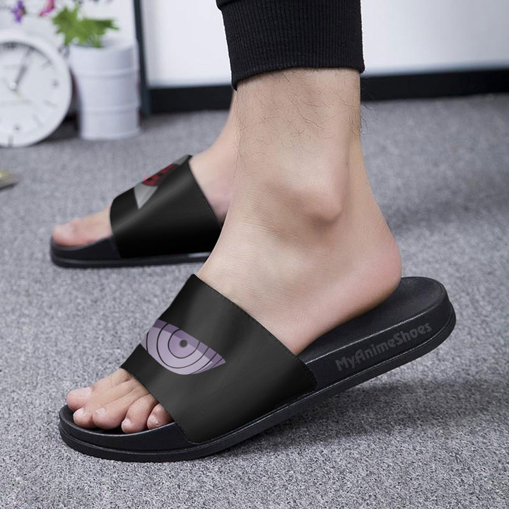 Rinnegan x Sharingan Pattern Sandals Custom Naruto Anime Footwear
