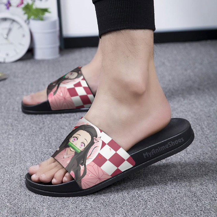 Nezuko Pattern Sandals Custom Demon Slayer Footwear
