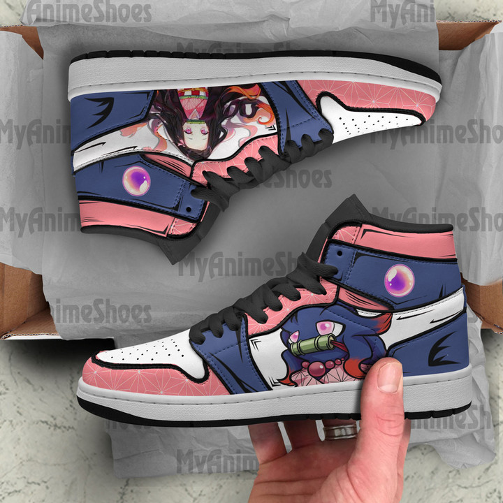 Misdreavus x Nezuko Shoes Demon Slayer - Pokemon Custom JD Sneakers