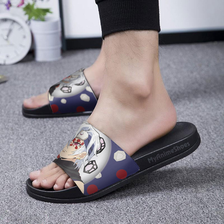 Demon Slayer Slide Sandals Custom Uzui Tengen Footwear