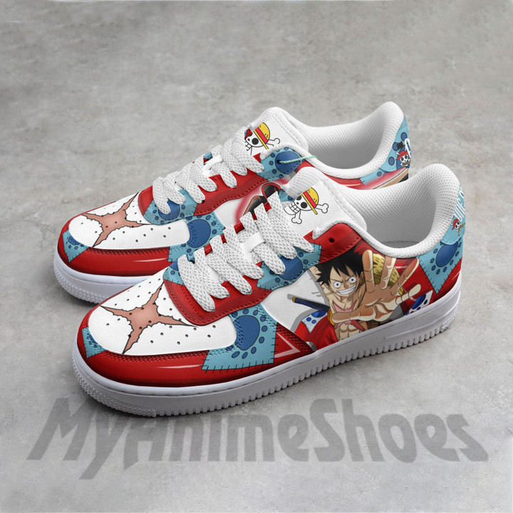 Monkey D Luffy Wano Arc AF Shoes Custom One Piece Anime Sneakers