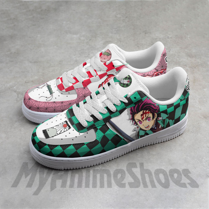 Tanjiro x Nezuko AF Shoes Custom Demon Slayer Anime Sneakers