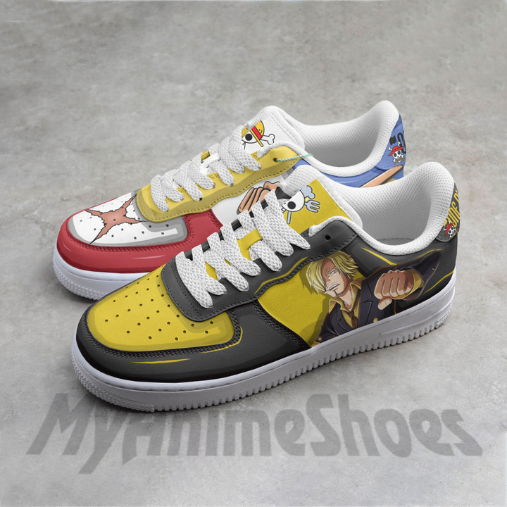 Luffy x Sanji AF Shoes Custom One Piece Anime Sneakers