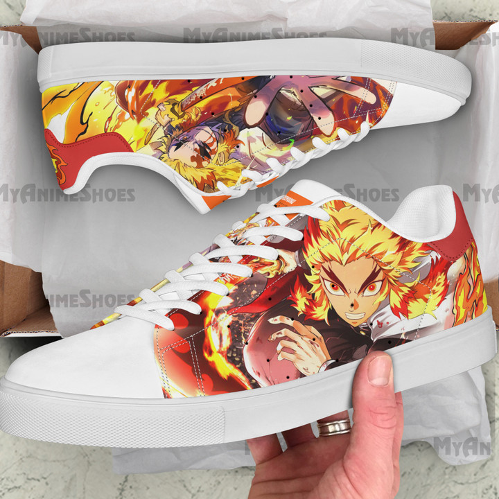 Kyojuro Rengoku Skate Shoes Custom Demon Slayer Anime Sneakers
